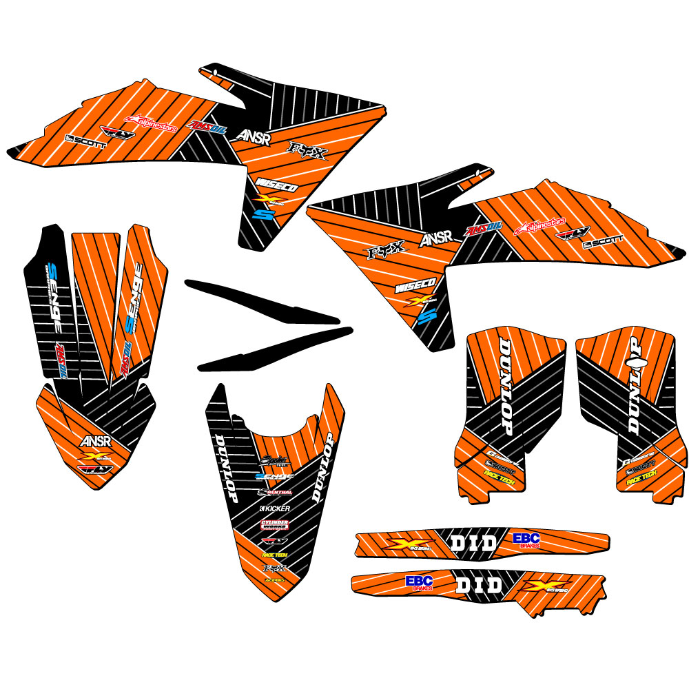 2024-2025 EXC RACE SERIES Naranja Senge Kit Gráficos Compatible con KTM - Imagen 2 de 10