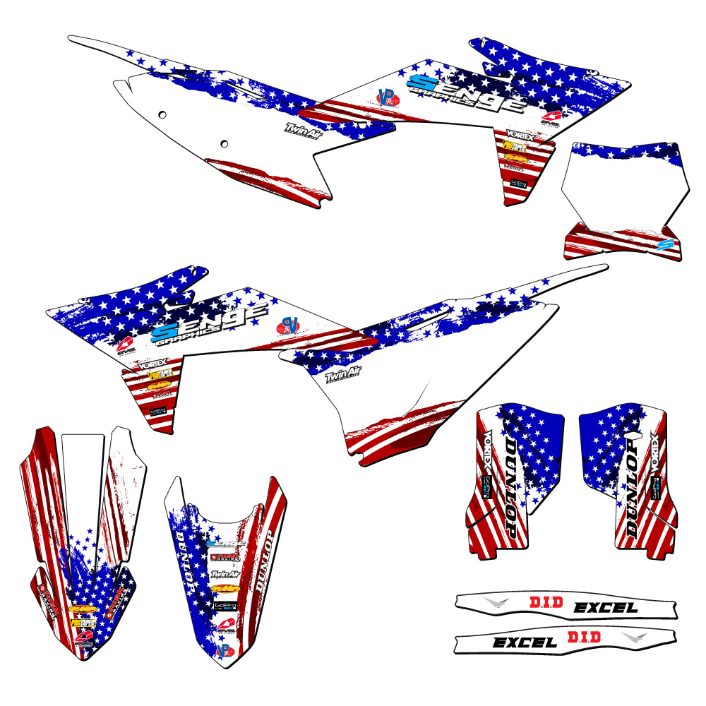 2025 SX MERICA Usa Senge Graphics Kit Compatible with KTM - Picture 5 of 10