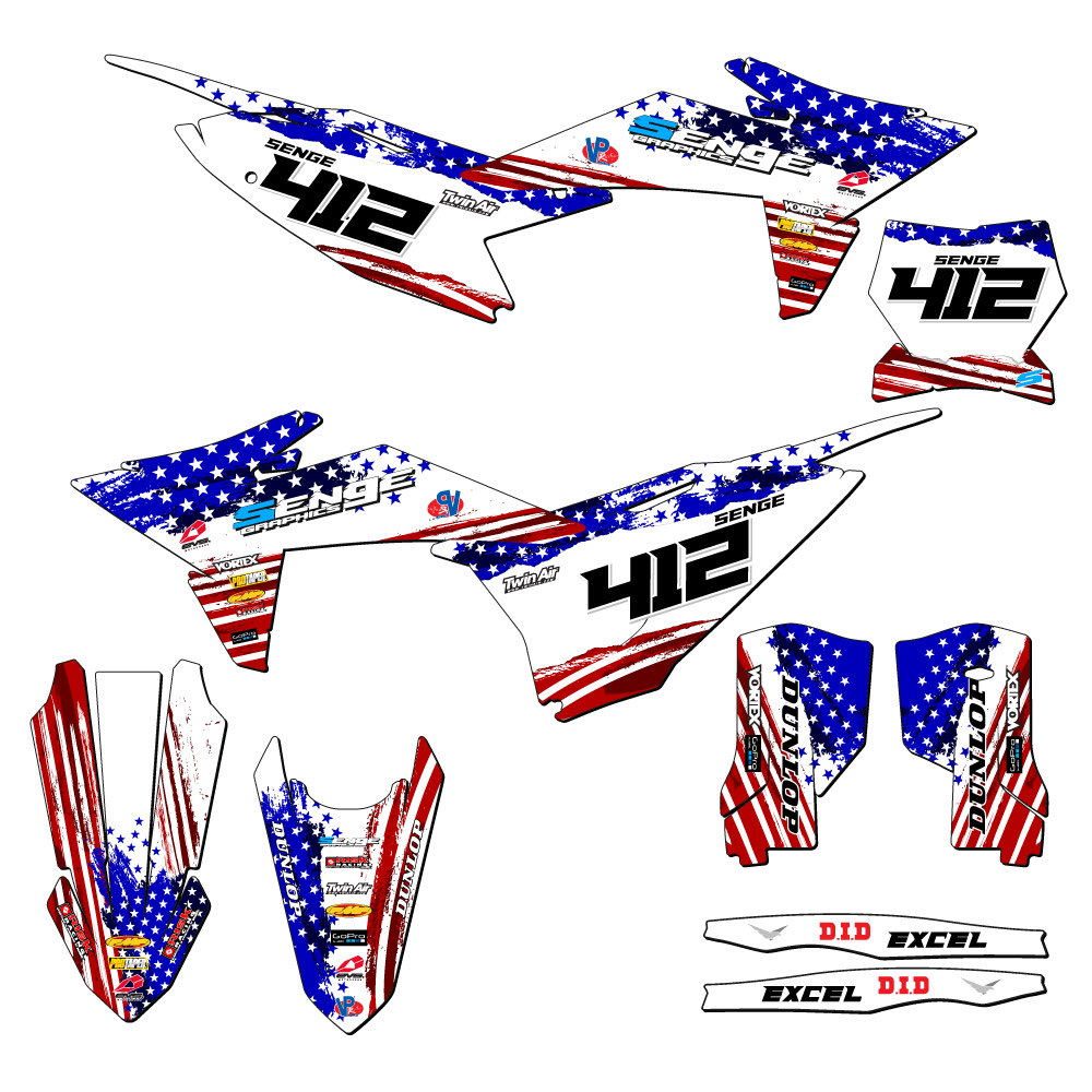 2025 SX MERICA Usa Senge Graphics Kit Compatible with KTM - Picture 8 of 10