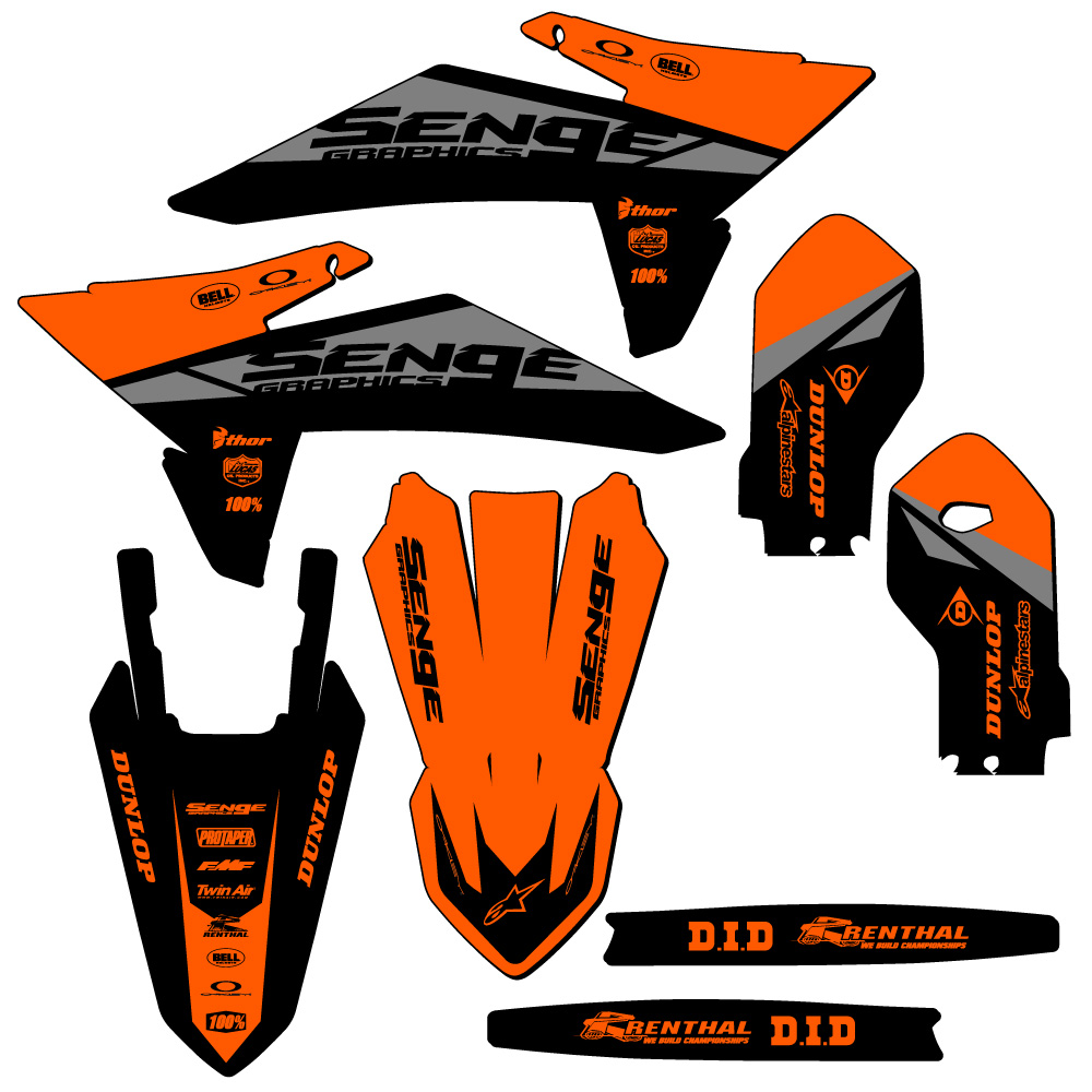 2025 SX 85 BINARY Orange Senge Graphics Kit Compatible with KTM - Picture 2 of 10