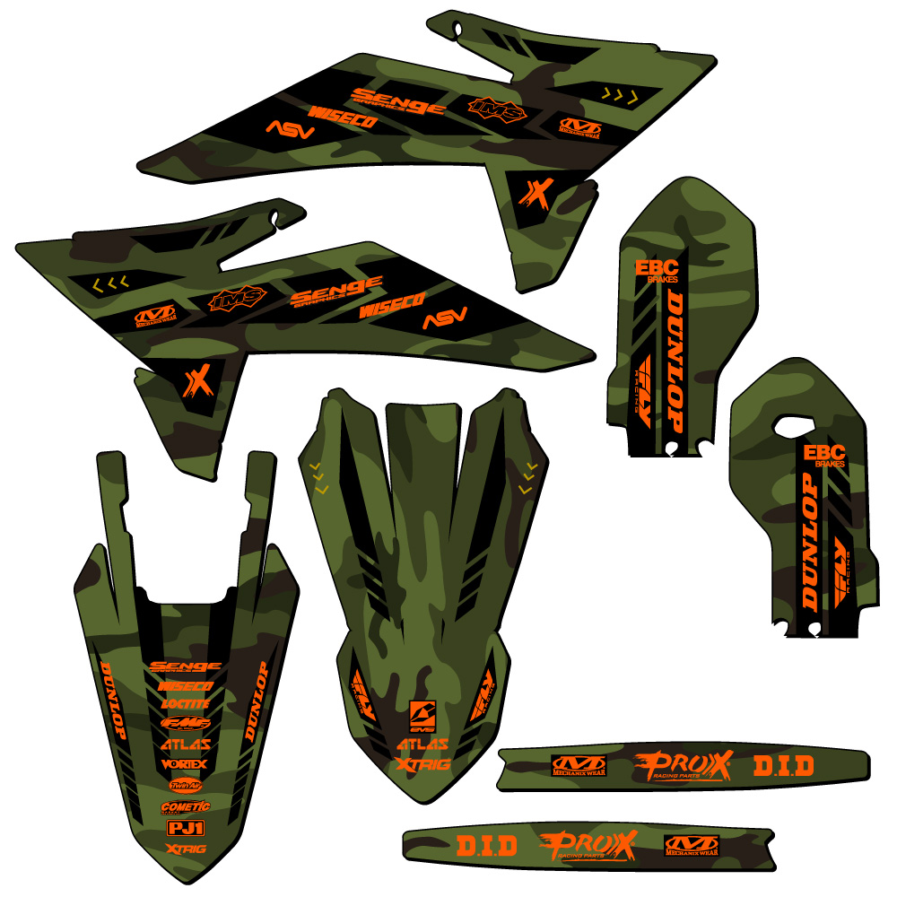 2025 SX 85 Apache Grün Senge Grafiken Set Kompatibel Mit KTM - Picture 2 of 10