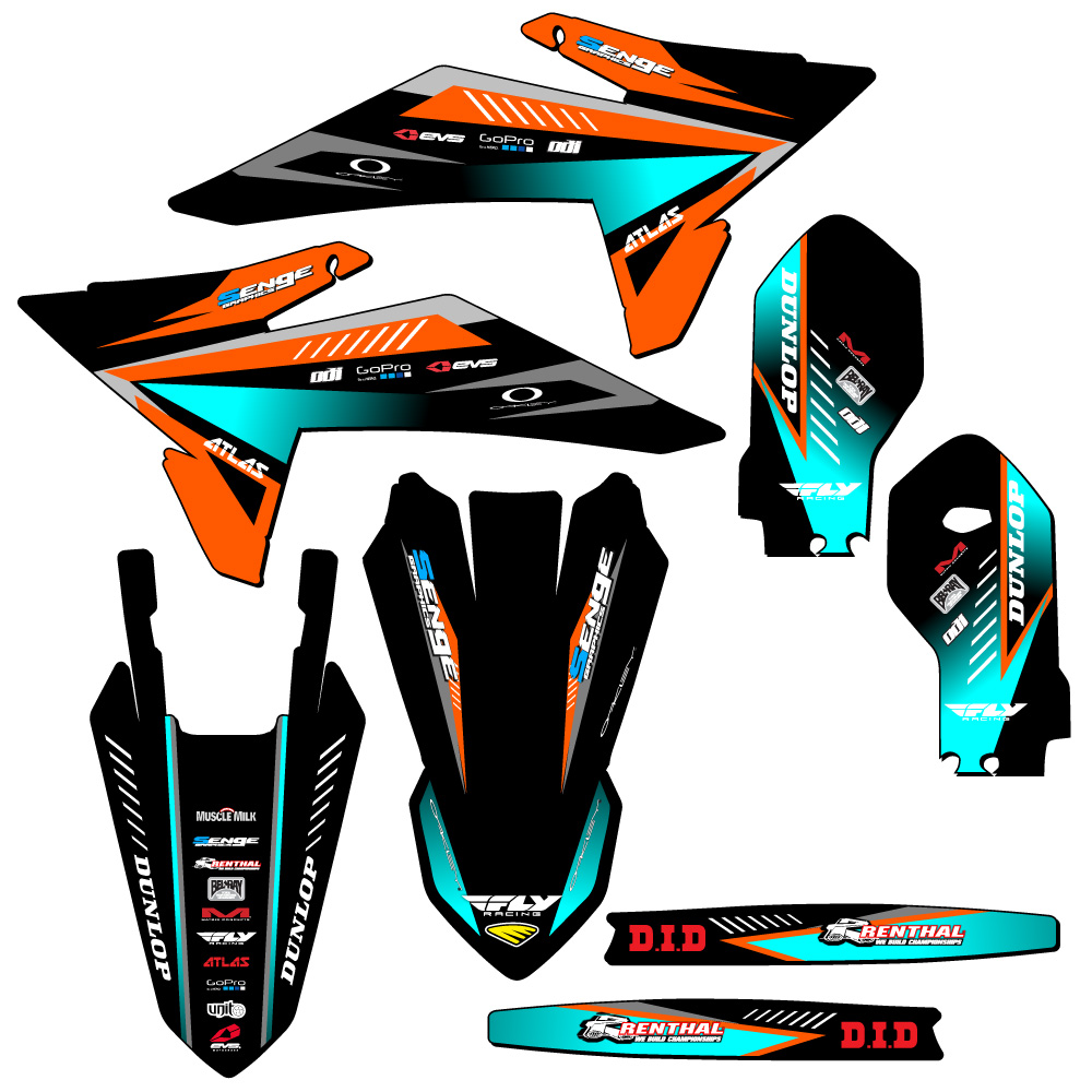 2025 SX 85 Anstieg Orange Senge Grafiken Set Kompatibel Mit KTM - Picture 2 of 10