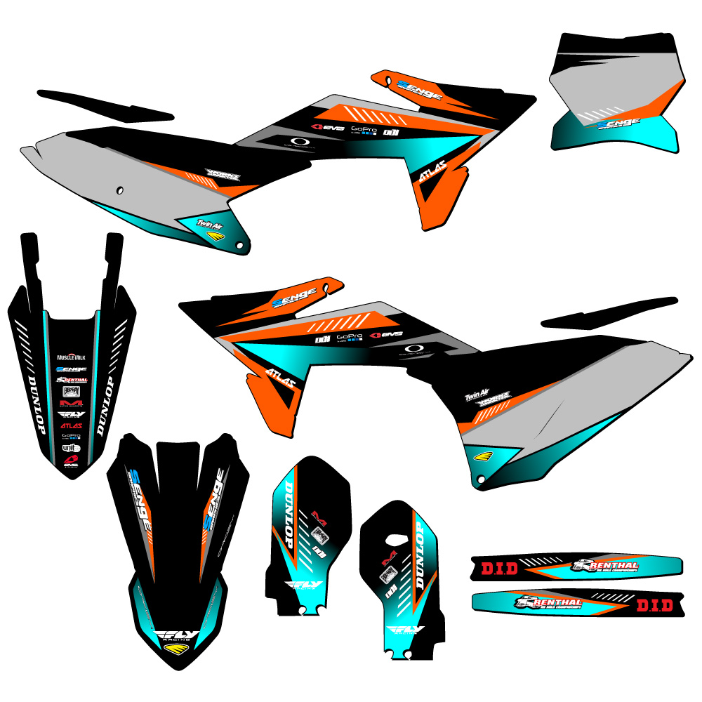 2025 SX 85 Anstieg Orange Senge Grafiken Set Kompatibel Mit KTM - Picture 5 of 10
