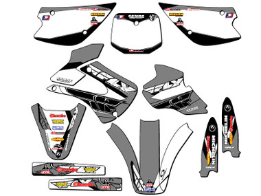 Kawasaki KX 80 Dirt Bike Graphics Kit - 13 FLY | SENGE GRAPHICS INC