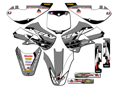 Kawasaki KX 65 Dirt Bike Graphics Kit - 13 FLY | SENGE GRAPHICS INC