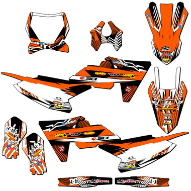 KTM SX 65 Dirt Bike Graphics Kit - MAYHEM | SENGE GRAPHICS INC