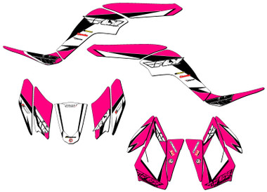 Kawasaki KFX 50 ATV Graphics Kit - 13 FLY | SENGE GRAPHICS INC
