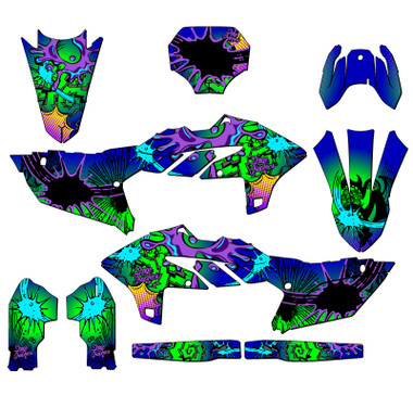 Yamaha YZ 450F Dirt Bike Graphics Kit - ZANY | SENGE GRAPHICS INC