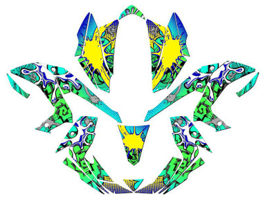 Kawasaki KFX 450R ATV Graphics Kit - ZANY | SENGE GRAPHICS INC