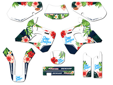 Kawasaki KDX 250 Dirt Bike Graphics Kit - TROPIC | SENGE GRAPHICS INC