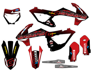 GASGAS MC 85 Dirt Bike Graphics Kit - POINT | SENGE GRAPHICS INC