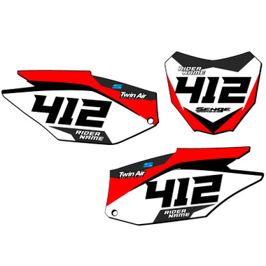 Honda CRF 250F Custom Dirt Bike Number Plate Graphics - SG63 | SENGE ...