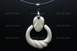 32X42mm Buffalo Bone Dangling Designer Bead Pendant [z1362]