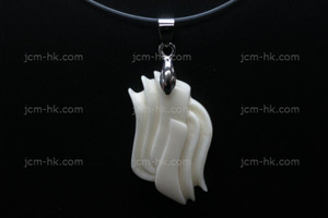 20x35mm Buffalo Bone Carved Designer Bead Pendant [z5045]