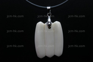 25x32mm Buffalo Bone Carved Designer Bead Pendant [z5055]