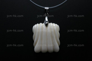 25x30mm Buffalo Bone Carved Designer Bead Pendant [z5192]