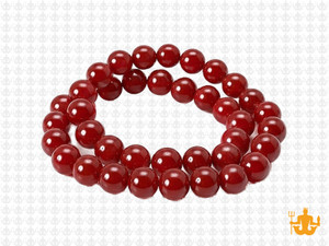 8mm Ruby Jade Round Beads 15.5" dyed [8b76]