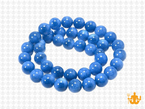 8mm Aqua Jade Round Beads 15.5" dyed [8b5q]