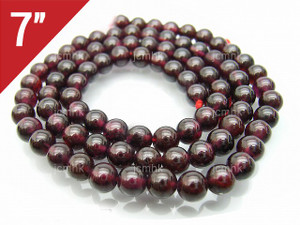 9-10mm Garnet Round Loose Beads About 7" A Grade natural [i10m2]