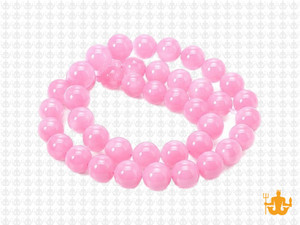 8mm Pink Jade Round Beads 15.5" dyed [8c60]