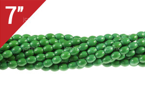 6x9mm Green Turquoise Rice Loose Beads 7" [it2g8a]
