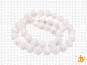 8mm White Spider Agate Round Beads 15.5" natural [8f31w]