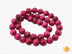 8mm Pink Tiger Eye Round Beads 15.5" dyed [8g3f]