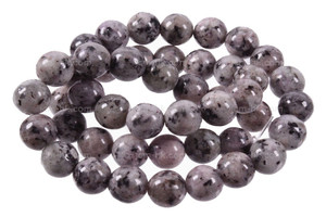 8mm White Sesame Agate Round Beads 15.5" dyed [8g4w]