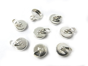 925 Sterling Silver 7.8mm Pendant Cap 2pcs. [y700c]