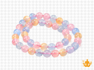 8mm Mix Ice Quartz Round Beads 15.5" dyed [8r19a]