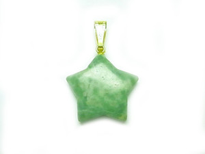 20mm China Jade Star Pendant [y106k]