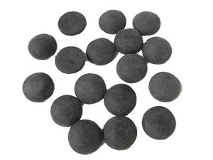 18mm Matte Black Onyx Round Cabochon 5pcs. 7mm thick [y715b]