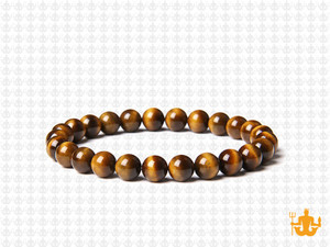6mm Tiger Eye Elastic Bracelet 7.5" natural [b2d2]
