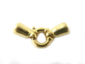 14K Gold Plated 32mm 1-3 Row Clasp [y320g]