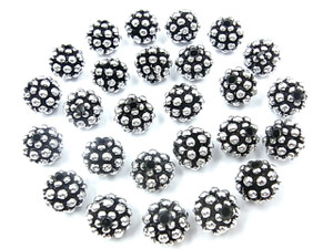 10mm Plastic Bali Beads 25pcs. [y519j]