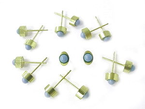 6mm Turquoise Oval Designer Earring [y268f]