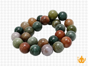 10mm Blood Agate Round Beads 15.5" natural [10d1]