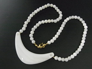 50x40x75mm Mother Of Pearl Necklace 18" [e420]