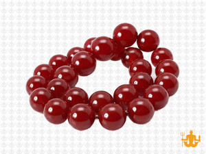 10mm Ruby Jade Round Beads 15.5" dyed [10b76]