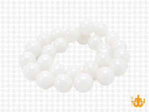 10mm White Quartz Round Beads 15.5" [10a76]