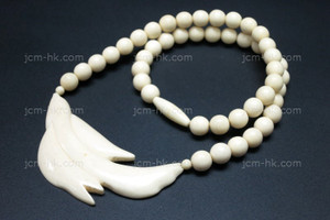 78x28mm Buffalo Bone Necklace 18" [z7621]