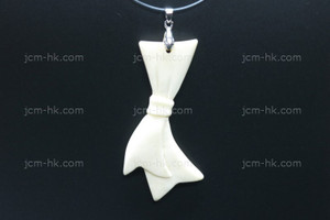 25x70mm Buffalo Bone Bow Tie Designer Bead Pendant [z7134]