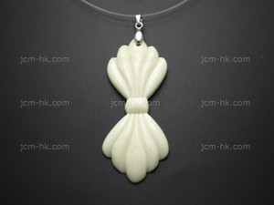 26x62mm Buffalo Bone Designer Bead Pendant [z8493]