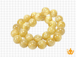 10mm Rulite Quartz Round Beads 15.5" synthetic [10a44]