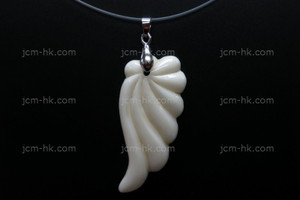 22x48mm Buffalo Bone Carved Designer Bead Pendant [z7010]