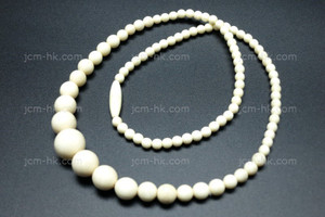 4-12mm Buffalo Bone Necklace 17" [z7617]