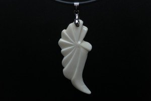 26x62mm Buffalo Bone Designer Bead Pendant [z8310]