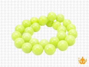 10mm Lemon Jade Round Beads 15.5" dyed [10c58]