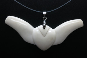 82x30mm Buffalo Bone Designer Bead Pendant [z5519]