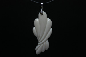 40x70mm Buffalo Bone Designer Bead Pendant [z5534]